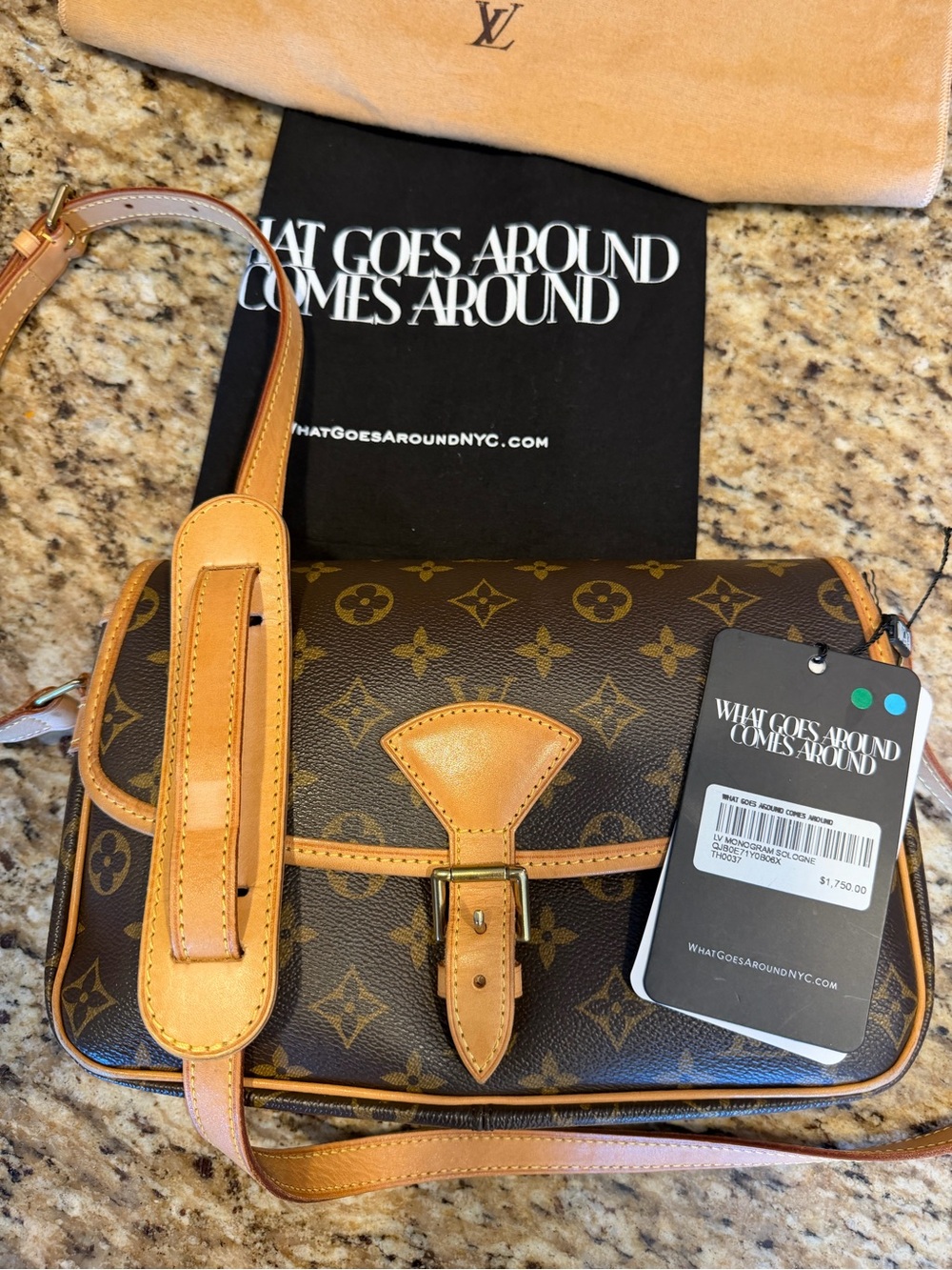 Louis Vuitton Monogram Sologne Crossbody Bag - Picture 6 of 12